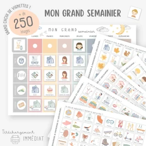 Mon grand semainier, 250 vignettes