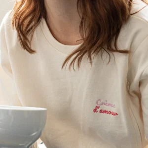 Sweat Grossesse et Allaitement "Crème d'Amour"