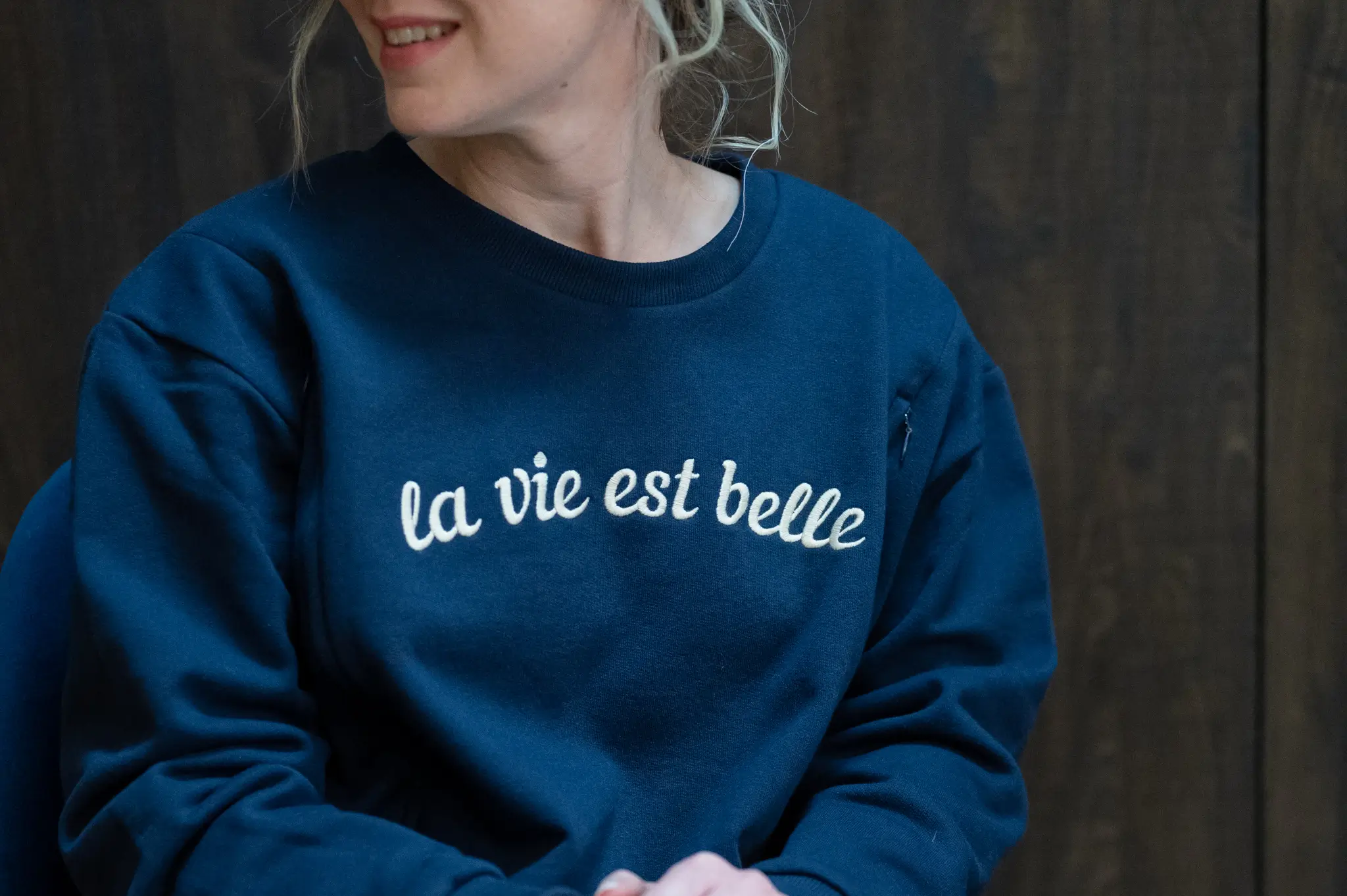 Sweat Grossesse et Allaitement "La Vie Est Belle" – Image 8