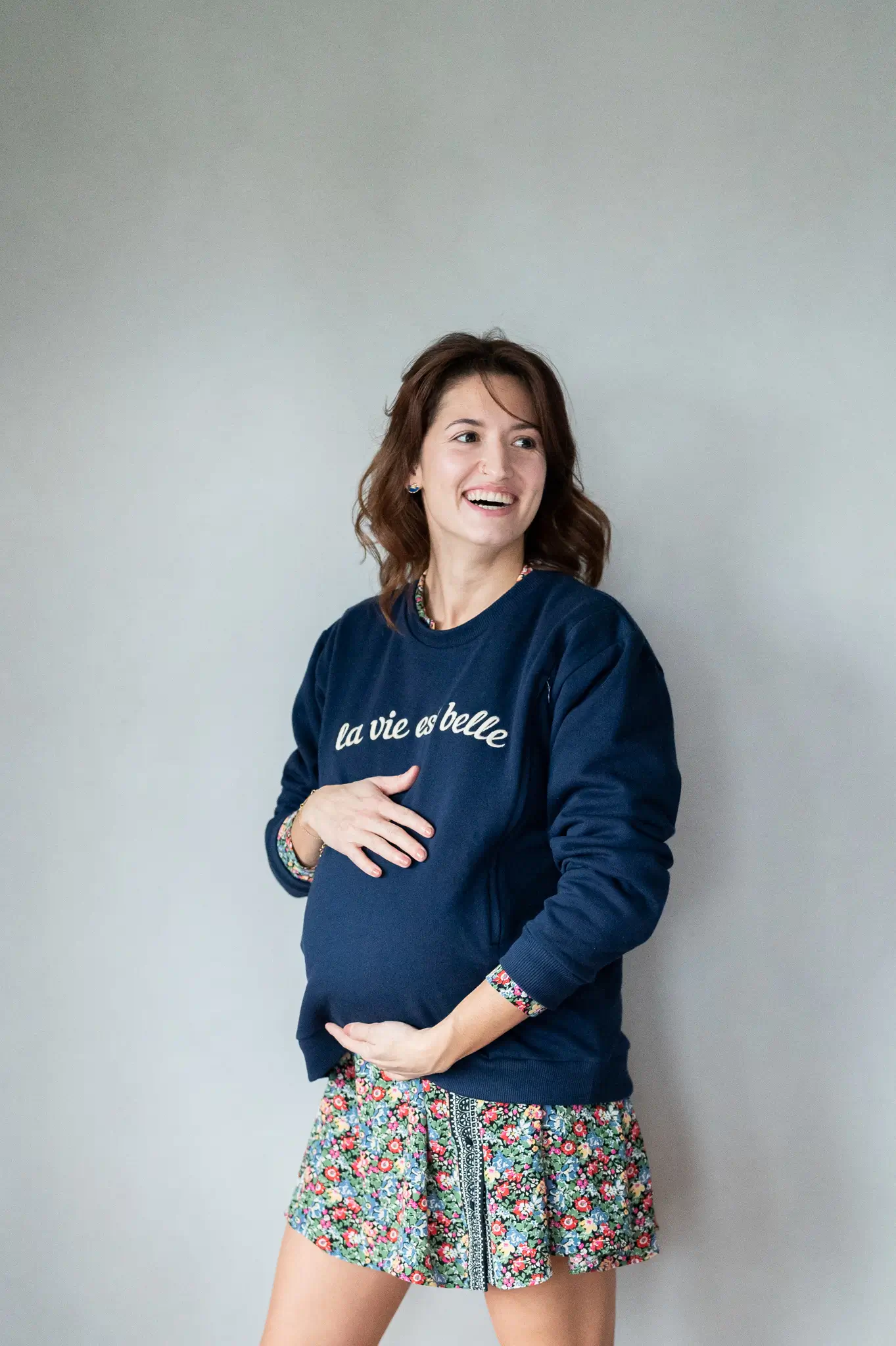 Sweat Grossesse et Allaitement "La Vie Est Belle" – Image 2