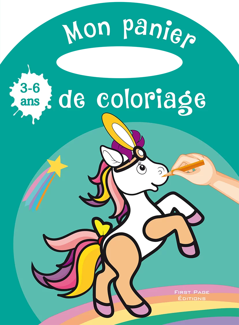 LES LICORNES MON PANIER DE COLORIAGE