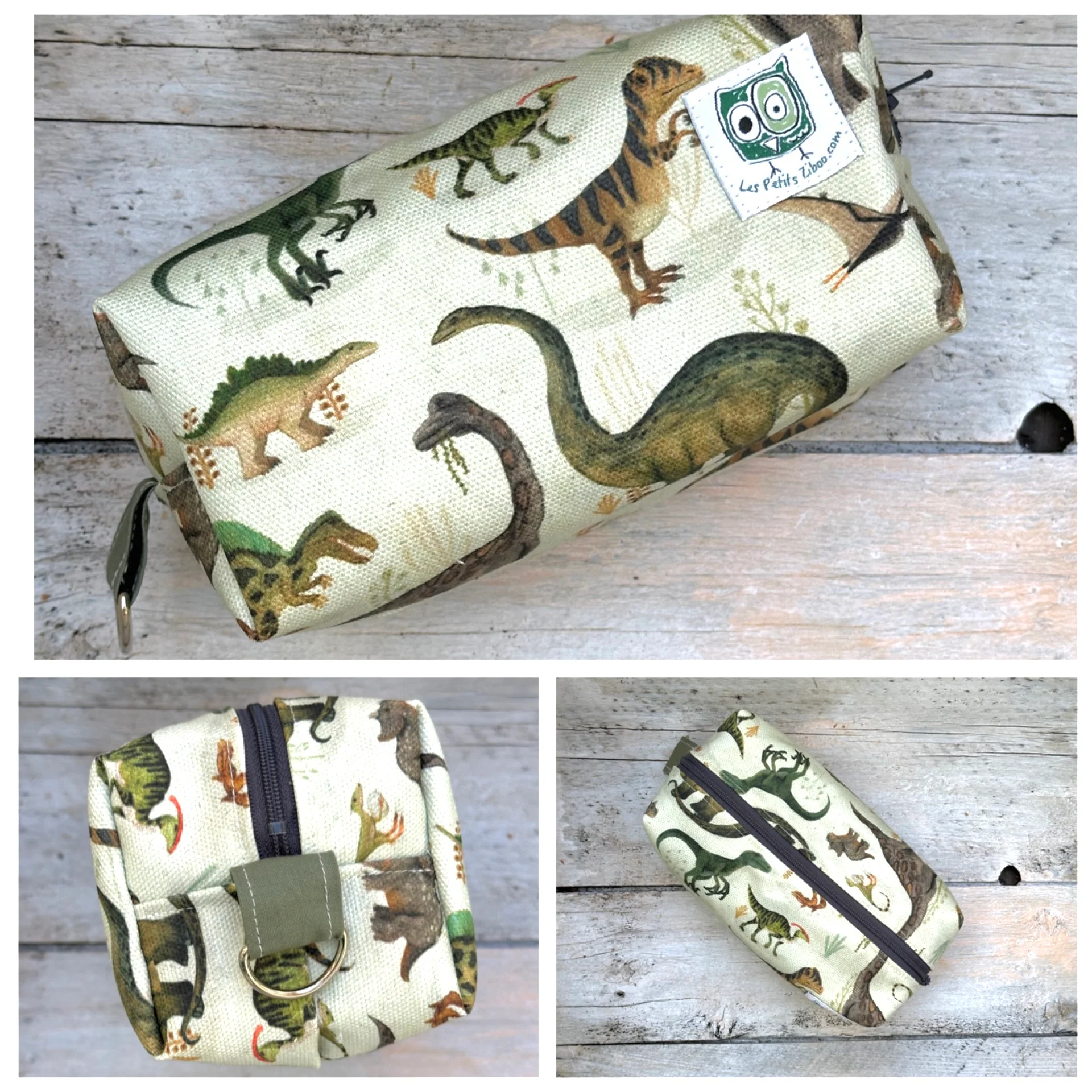 Petite Trousse, étui à crayon ou autre .. avec fermeture éclair et intérieur en Canvas (coton épais) en stock prêtes à partir – Image 3