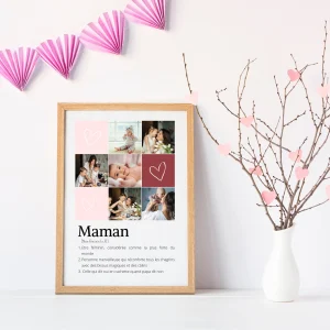 Affiche photo pour maman - cadeau fête des mères