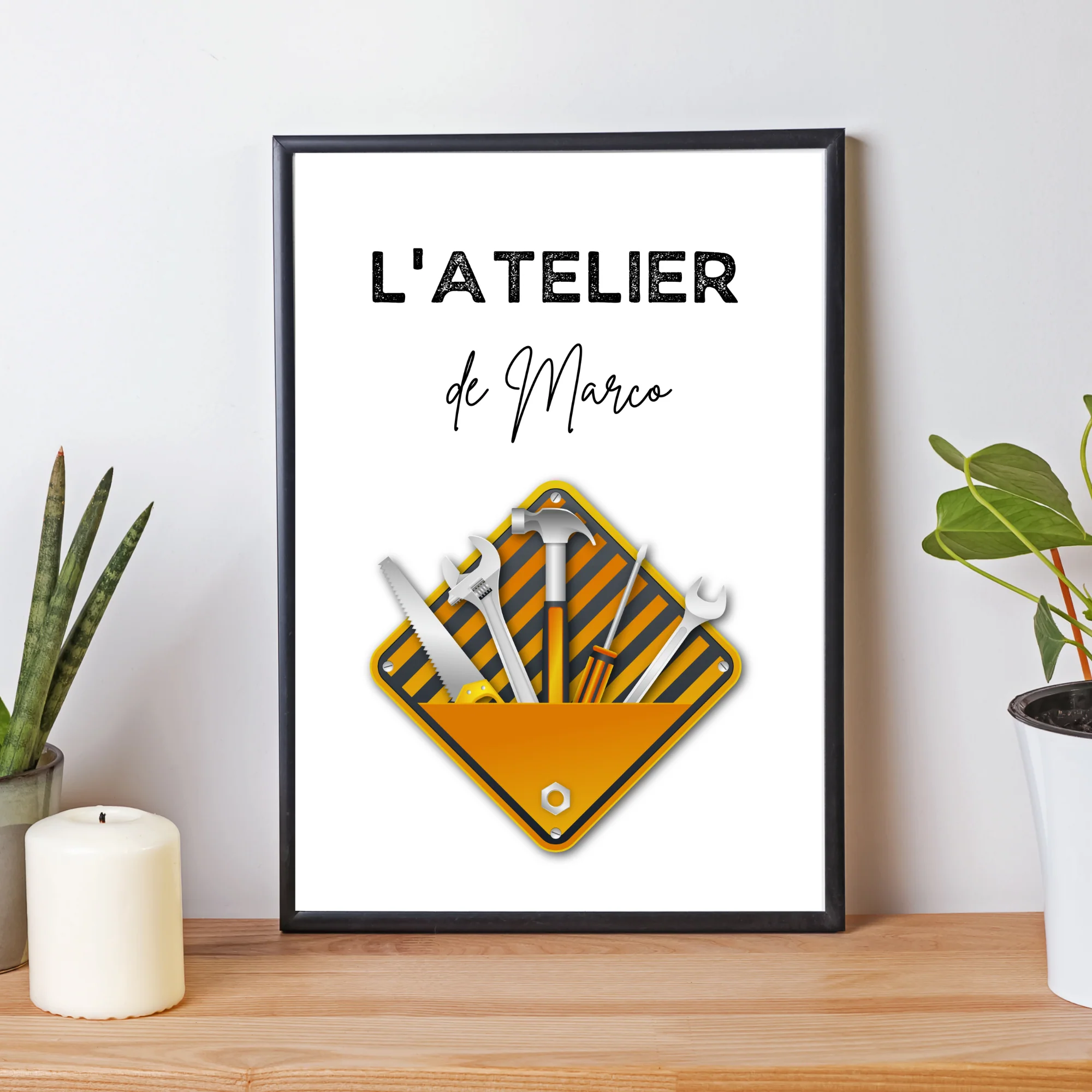 Atelier de bricolage personnalisée - Poster pour bricoleurs par Le Temps des Paillettes – Image 3