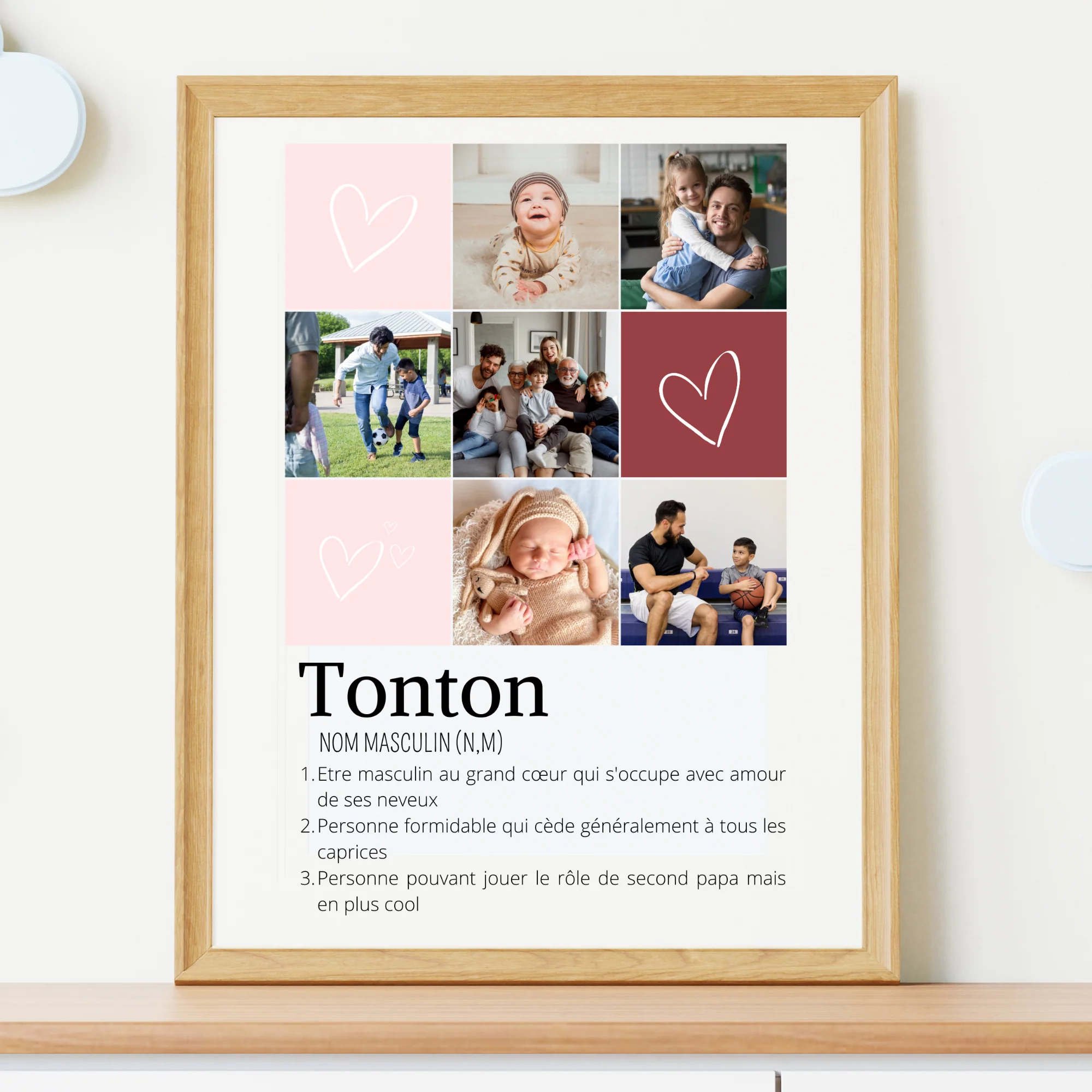Affiche tonton personnalisée photos - cadeau personnalisé tonton par Le Temps des Paillettes – Image 3