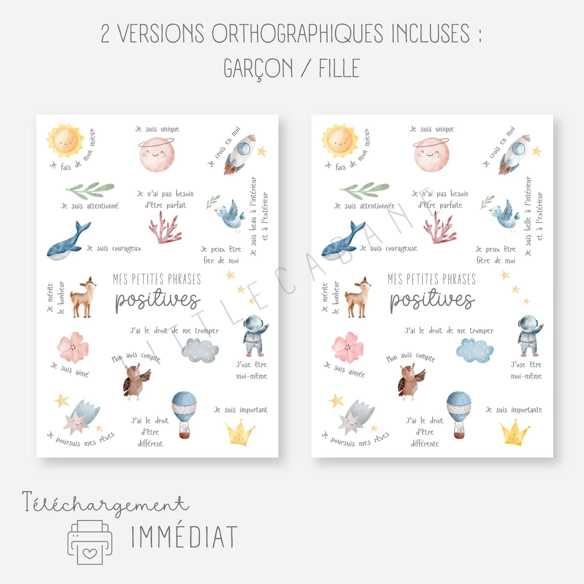 Affiche affirmations positives – Image 3