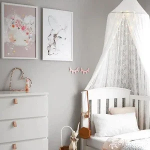 Ciel de Lit bébé Blanc transparent