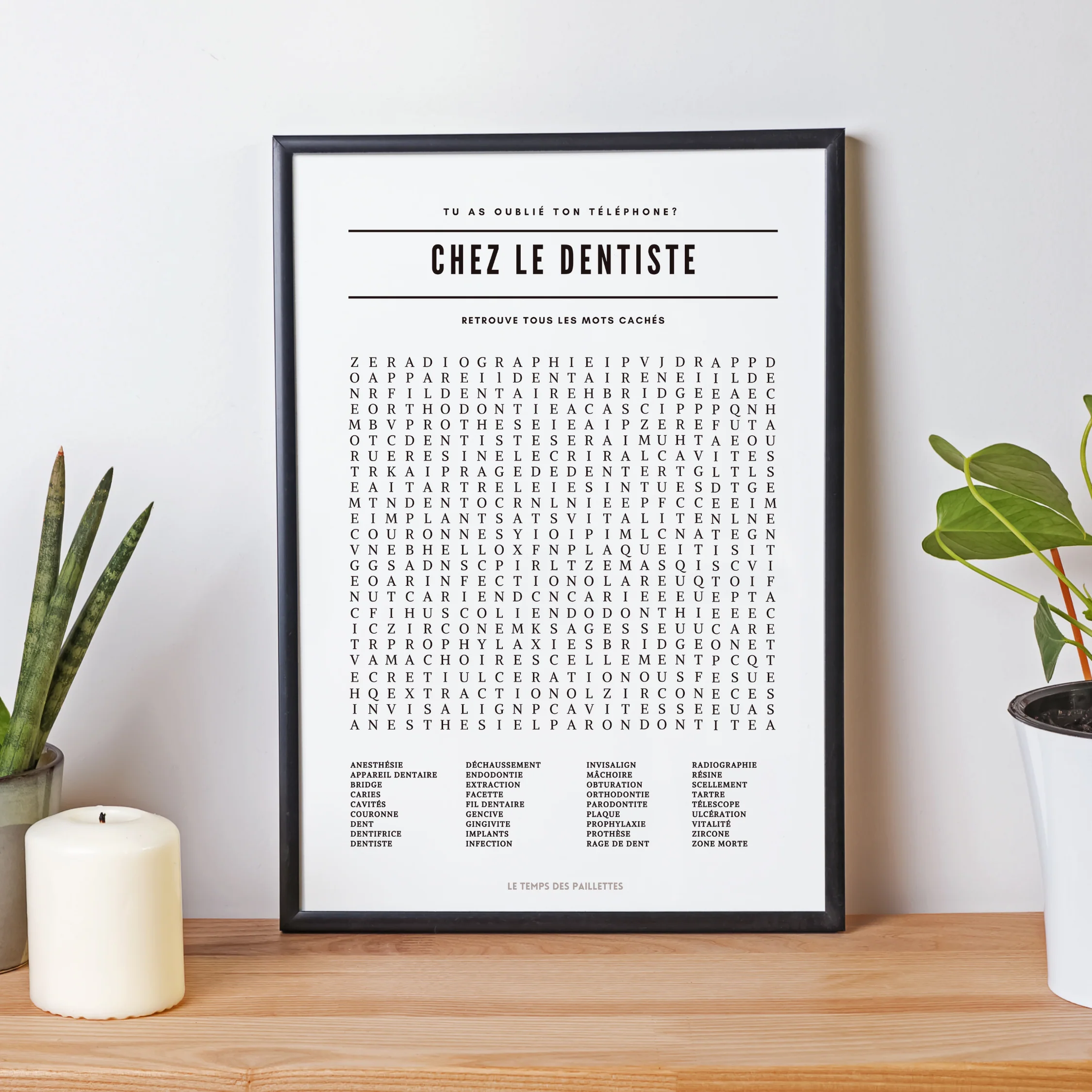 Affiches Minimalistes pour Cabinet Dentaire | Posters pour Salle d'Attente Dentiste - Le Temps des Paillettes+ – Image 2