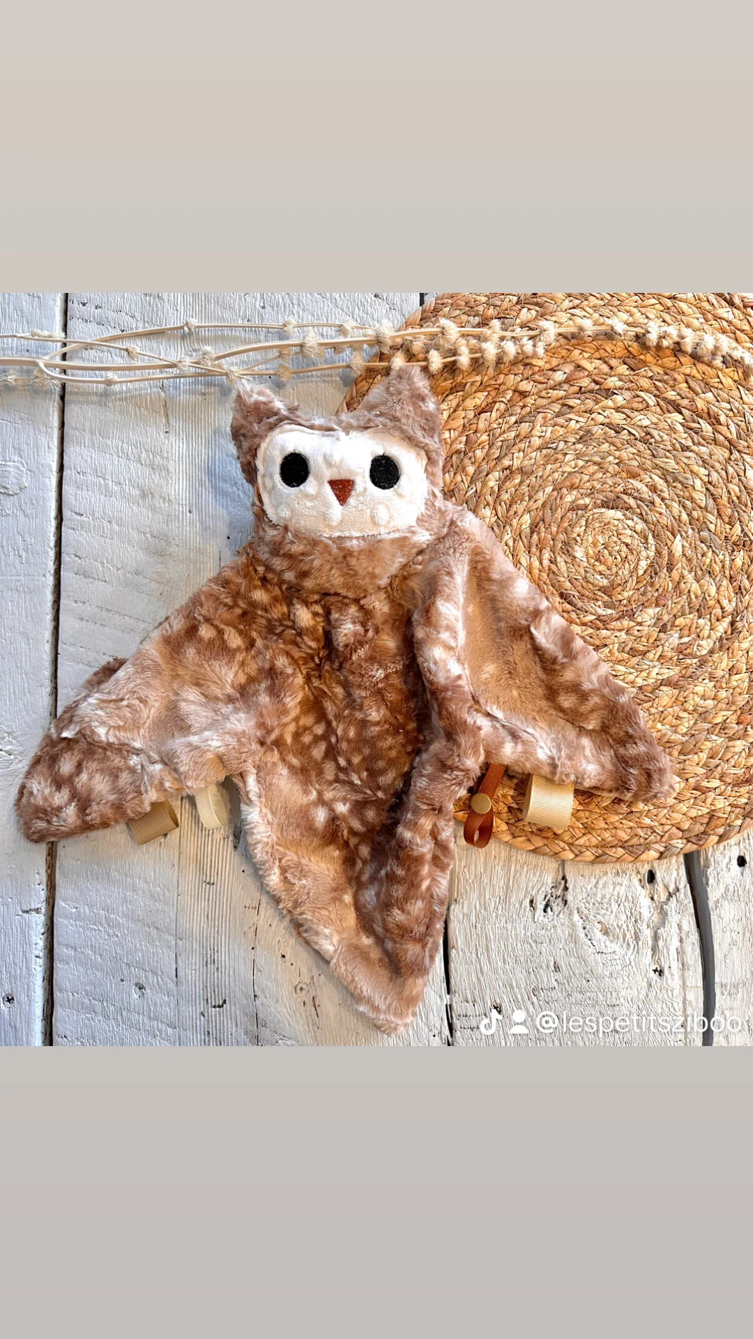 Ziboudoudou , petit doudou, petites peluches mignonne et rassurante à trainer partout ! Prêts à partir – Image 3