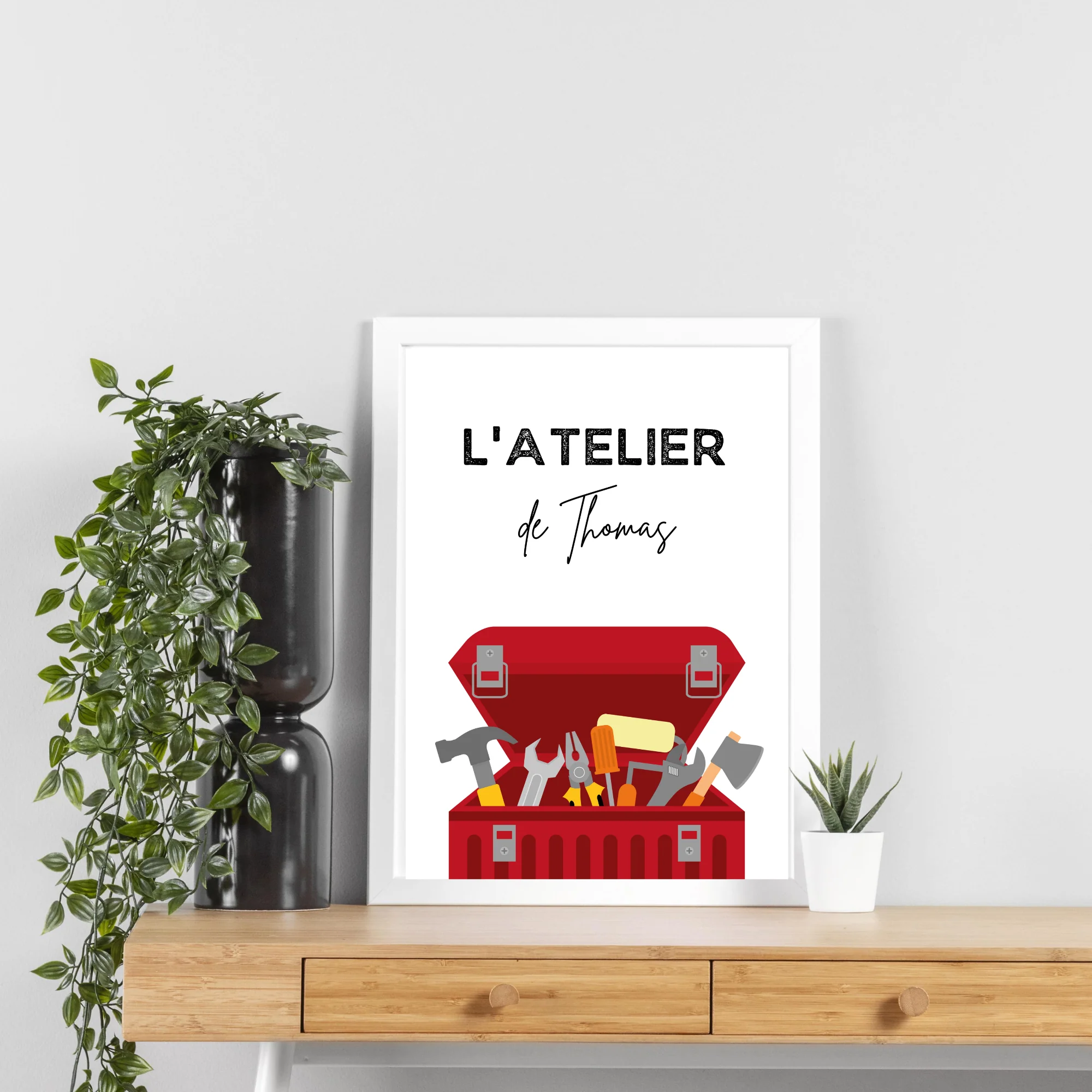 Atelier de bricolage personnalisée - Poster pour bricoleurs par Le Temps des Paillettes – Image 2