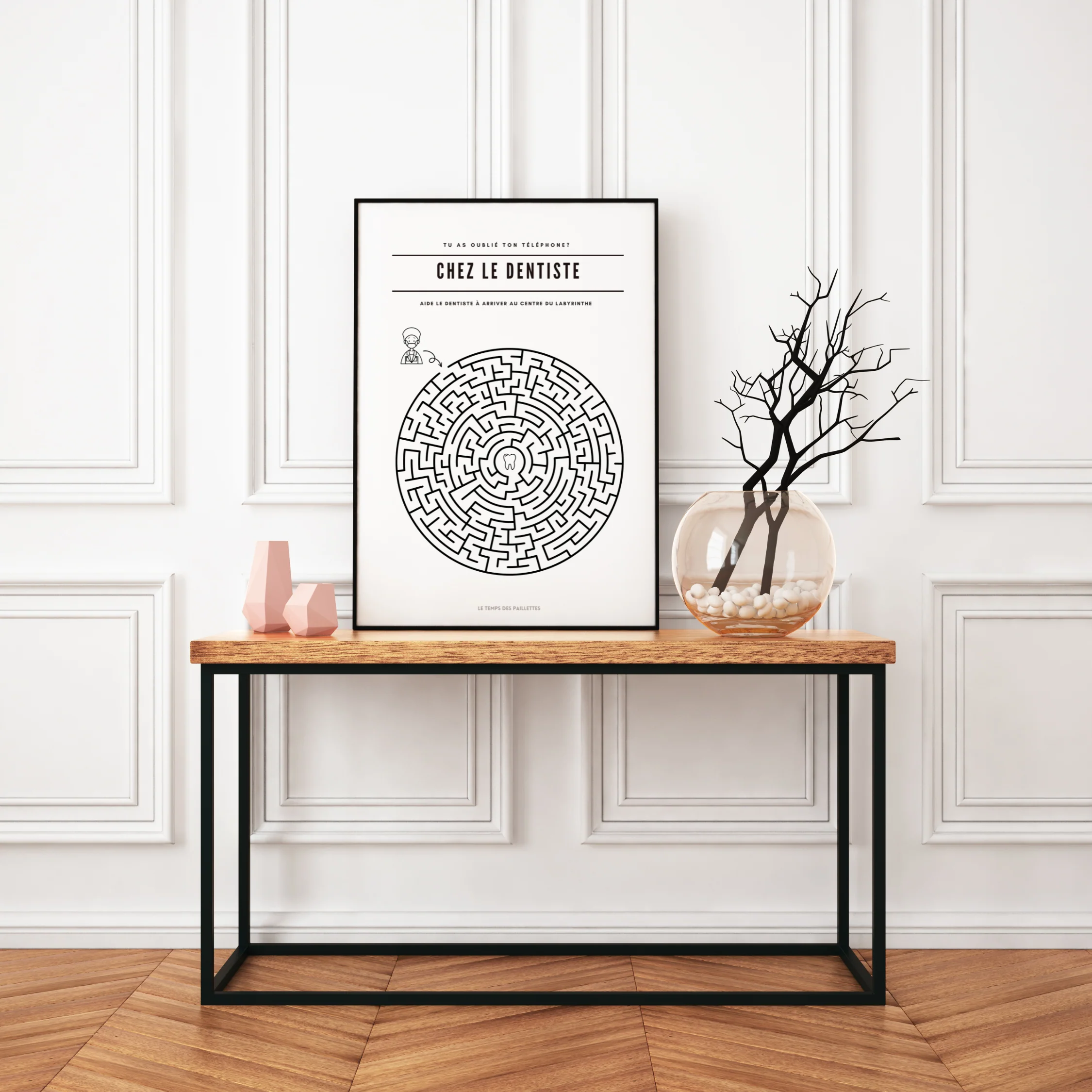 Affiches Minimalistes pour Cabinet Dentaire | Posters pour Salle d'Attente Dentiste - Le Temps des Paillettes+ – Image 3