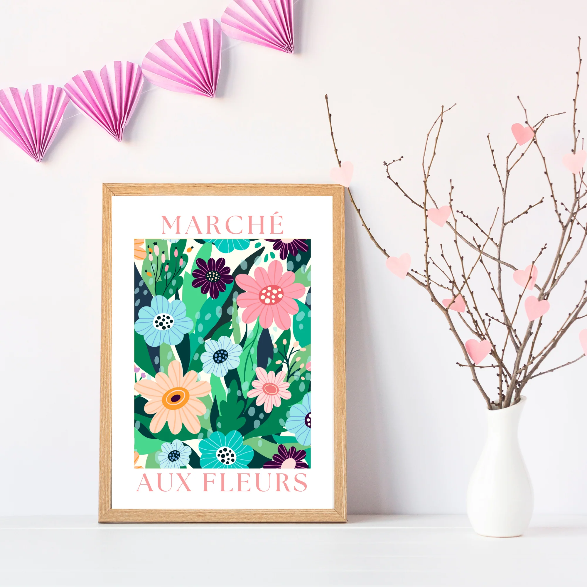 Affiche Marché aux Fleurs - décoration fleurs par le Temps des Paillettes – Image 5