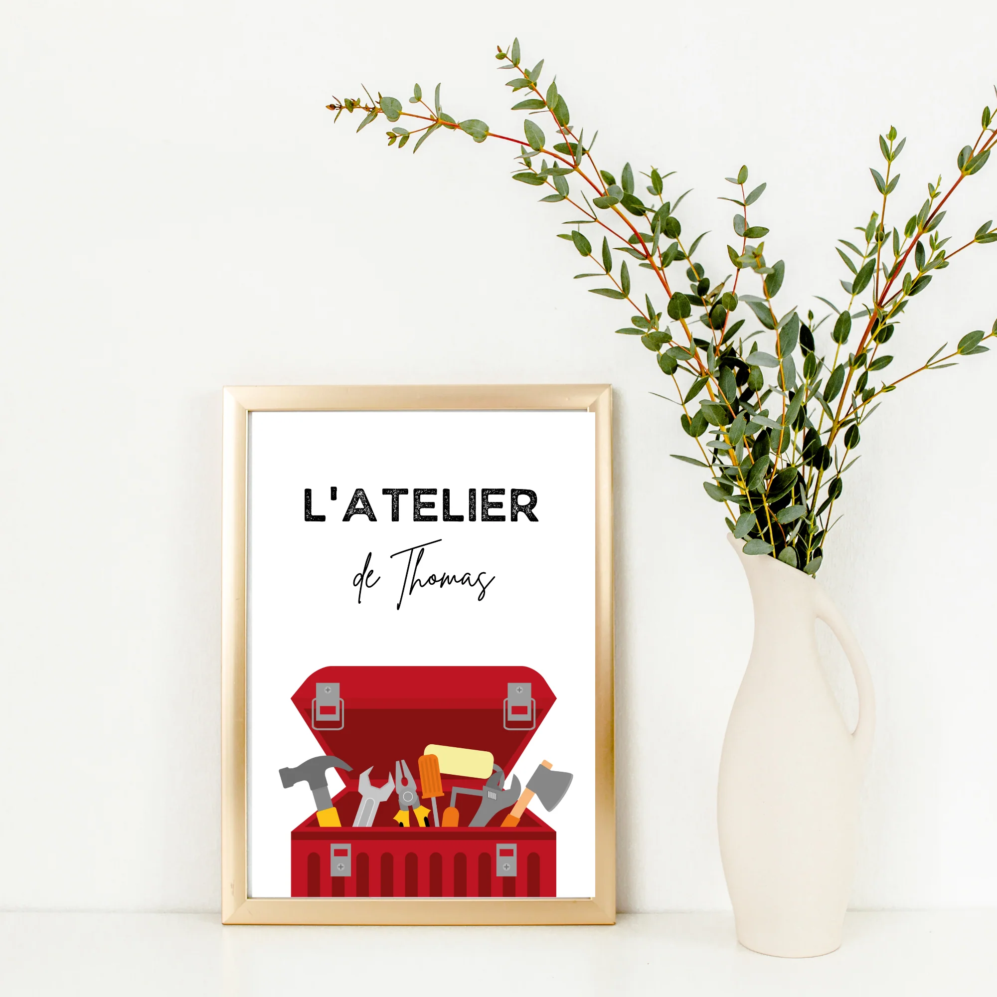 Atelier de bricolage personnalisée - Poster pour bricoleurs par Le Temps des Paillettes – Image 3