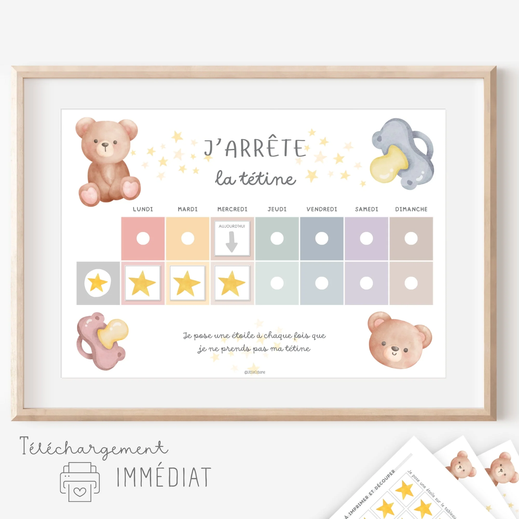 Tableau stop tétine - J'arrête la tétine – Image 6