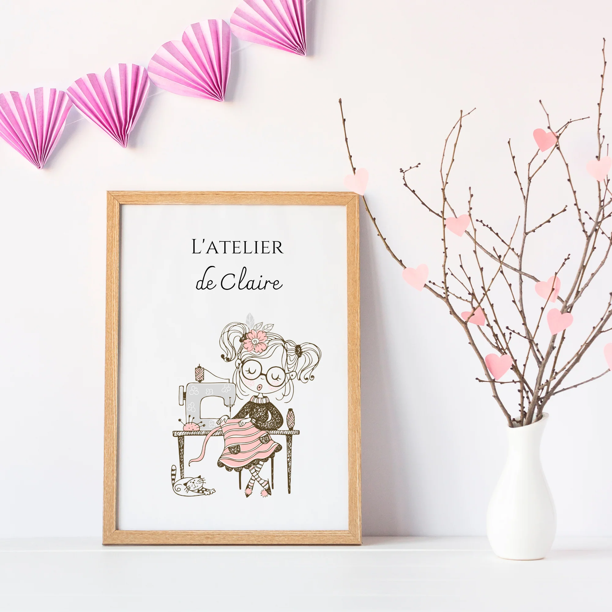 Affiche Atelier de Couture Personnalisée