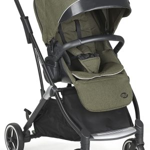 ms 21415 - Poussette bébé Montecarlo Grande, poussette extractible, pliable facile et compacte, unisexe, vert