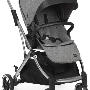 Innovaciones Ms 21414 – Grande poussette, chariot, capote extensible, pliage facile et compact, unisexe, gris