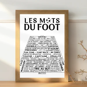 Affiches les mots du foot - Poster Terrain de Foot