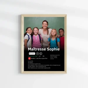 Affiche personnalisée maîtresse style Netflix