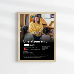 Affiche personnalisée Atsem style Netflix