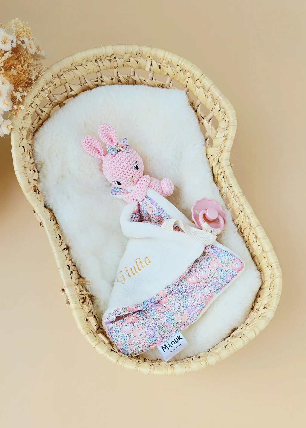 Mini Doudou-attache tétine Lapinou – Image 4