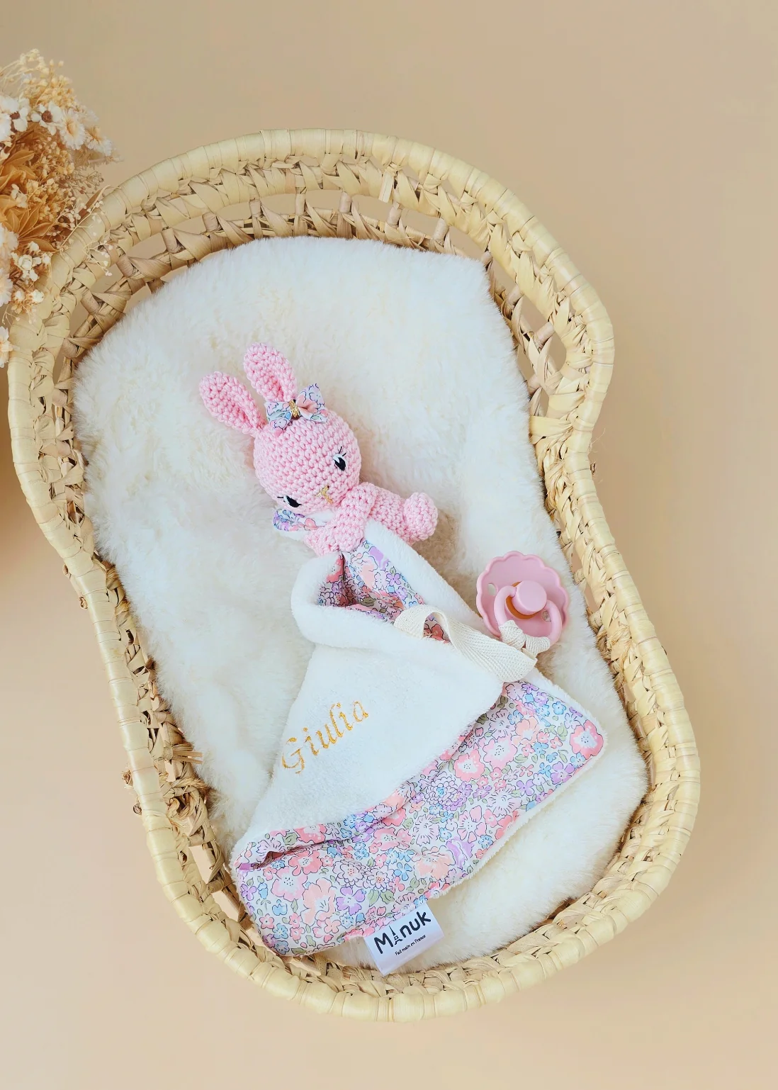 Mini Doudou-attache tétine Lapinou – Image 6