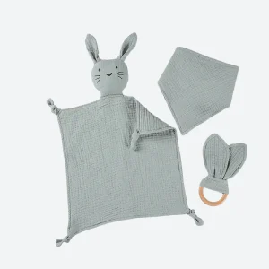 Coffret doudou - lapin bleu - EVY