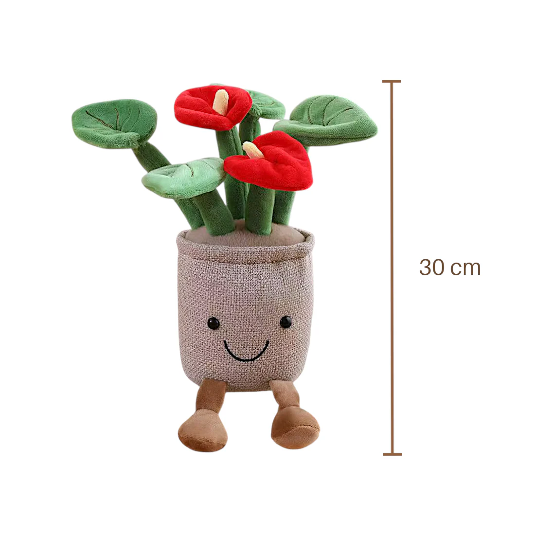 Peluche plante kawaii fleur de lune souriante – Image 7