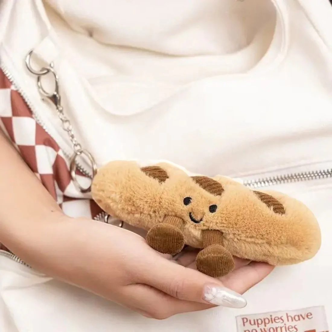 Peluche tea time kawaii baguette de pain – Image 3