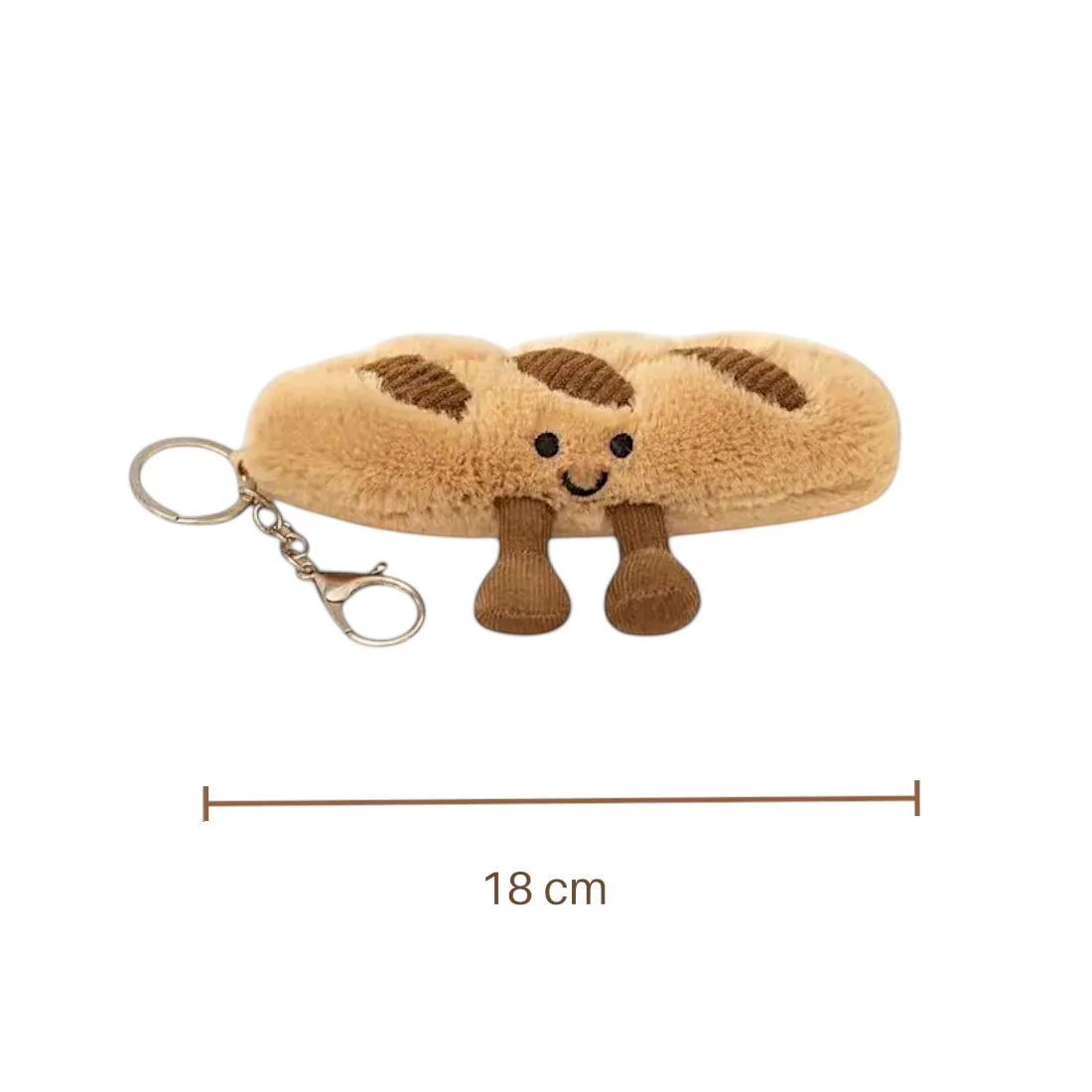 Peluche tea time kawaii baguette de pain – Image 5