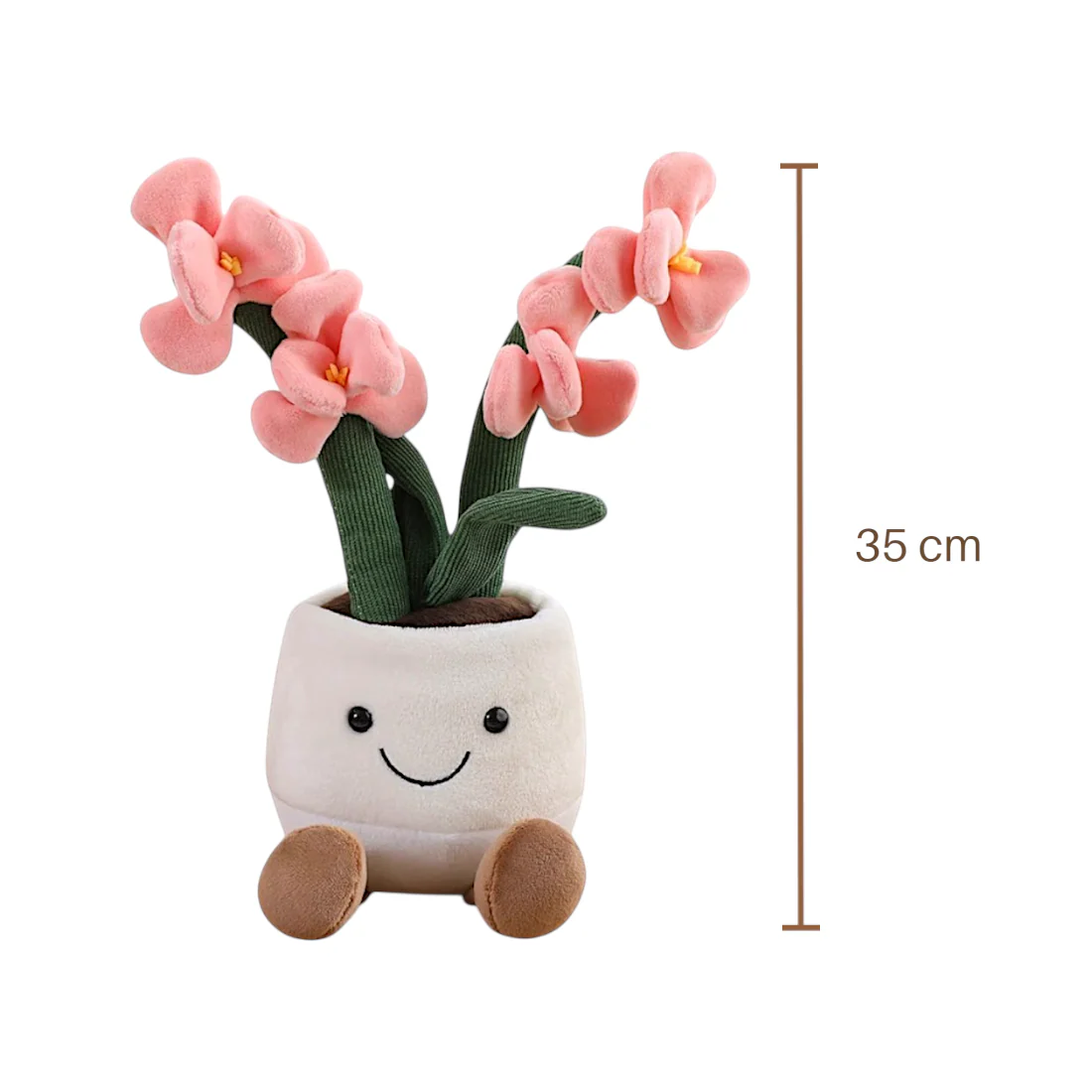 Peluche plante kawaii orchidée douce et colorée – Image 9
