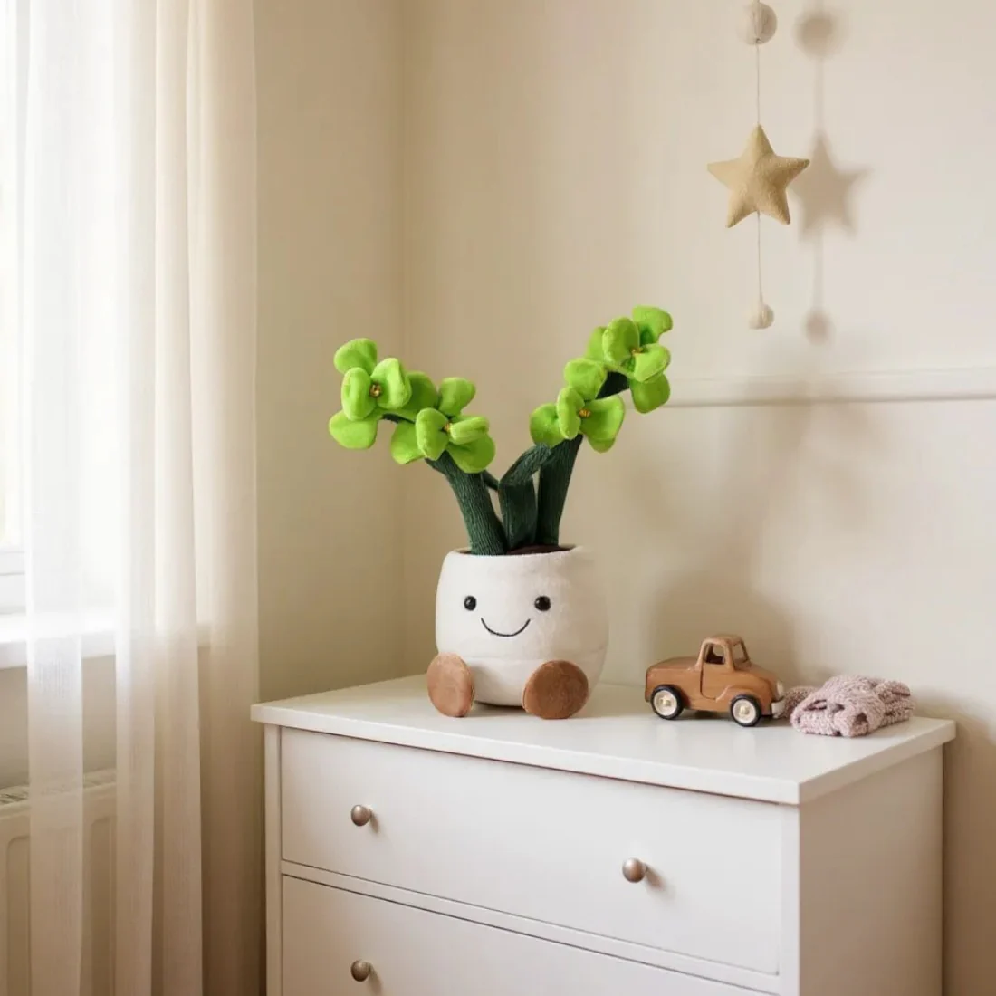 Peluche plante kawaii orchidée douce et colorée – Image 3