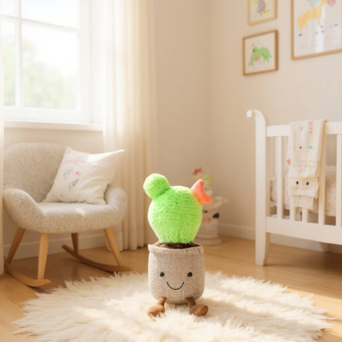 Peluche plante kawaii cactus fleuri – Image 5