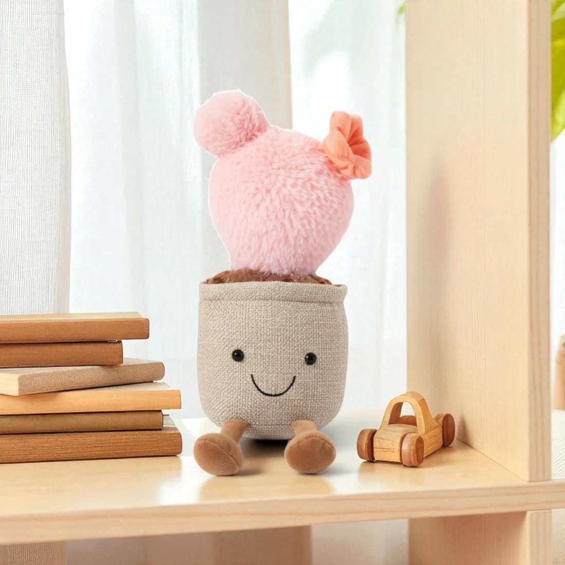 Peluche plante kawaii cactus fleuri – Image 2