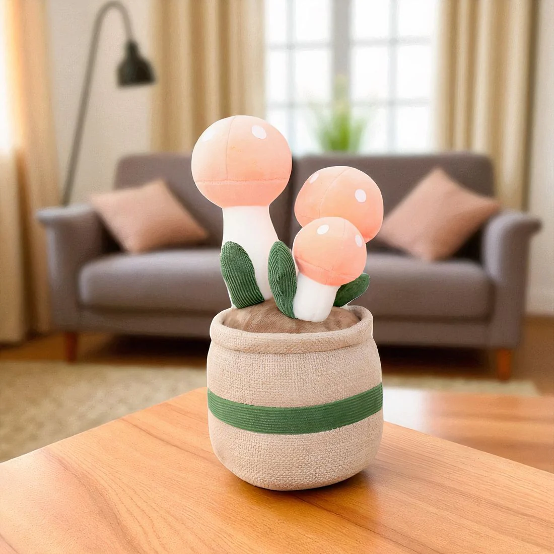 Peluche plante kawaii champignon décoratif doux – Image 3