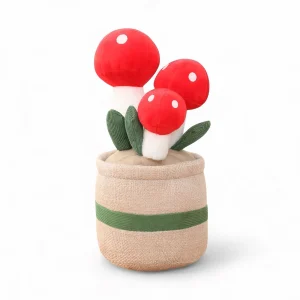 Peluche plante kawaii champignon décoratif doux