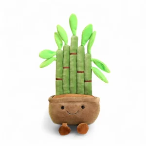 Peluche plante kawaii bambou douceur zen