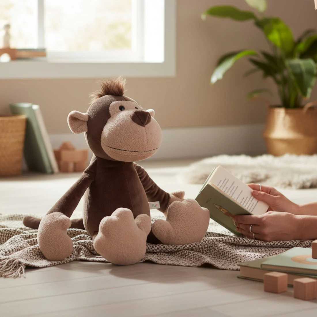 Peluche singe malicieux – Image 3