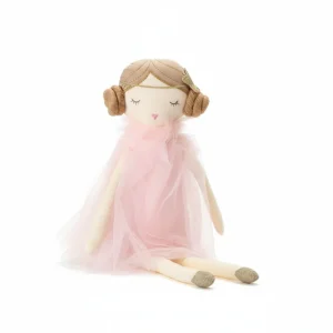 Peluche poupée ballerine avec chignons