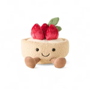 Peluche tarte fraise gourmande kawaii