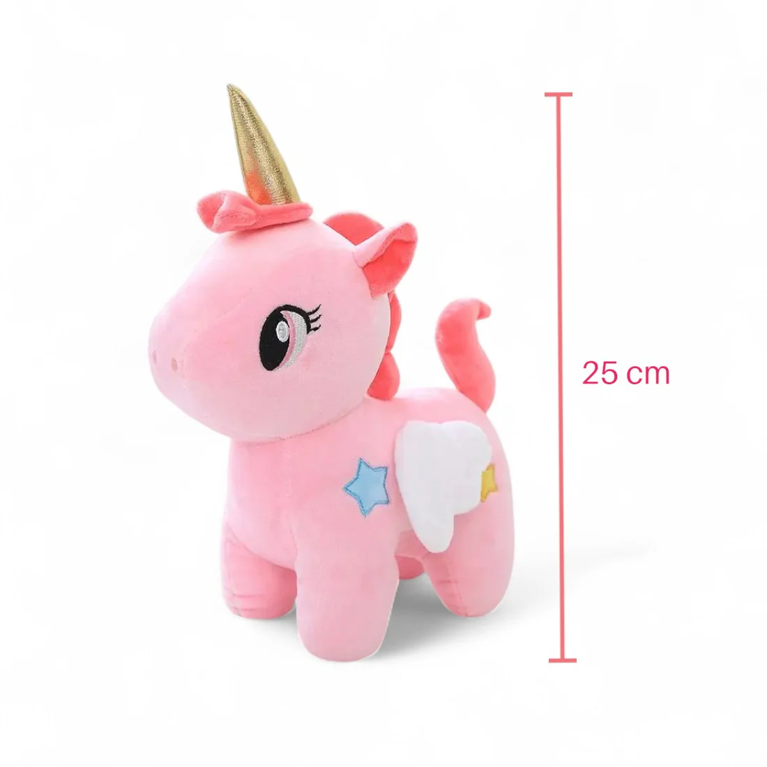 Licorne en peluche mignonne avec étoiles et ailes magiques – Image 6