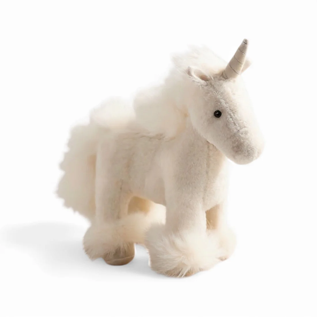 Licorne en peluche debout à crinière colorée – Image 2