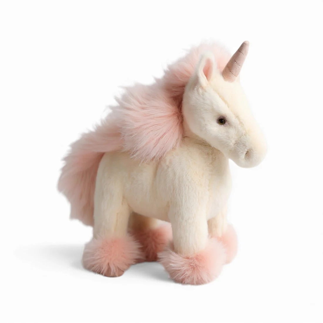 Licorne en peluche debout à crinière colorée – Image 3