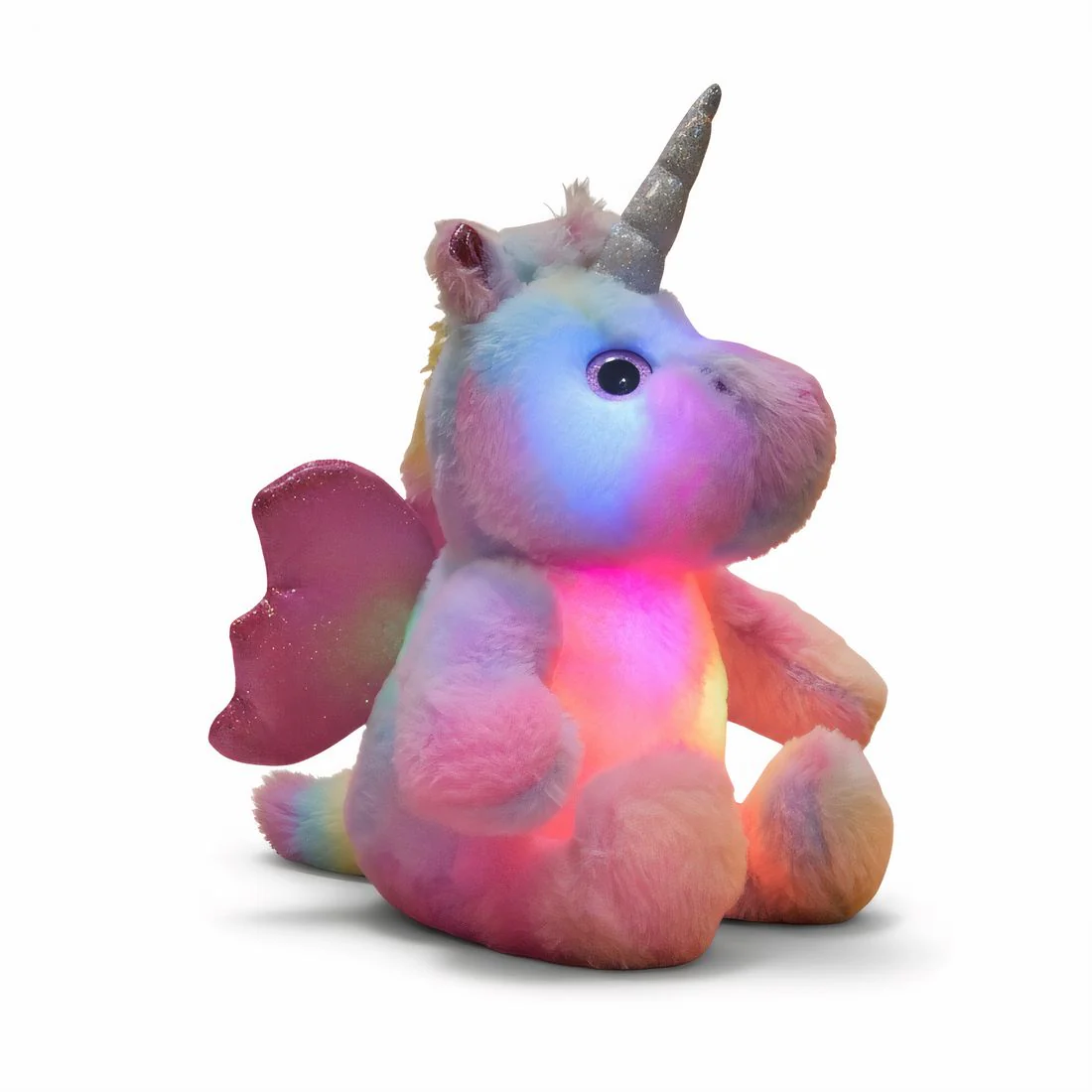 Veilleuse licorne en peluche féérique