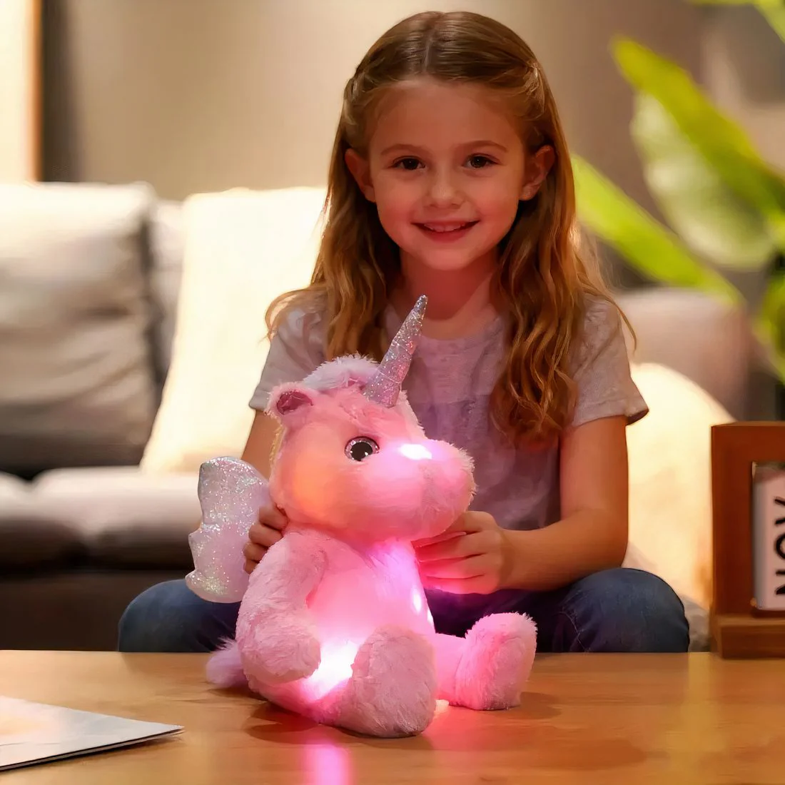 Veilleuse licorne en peluche féérique – Image 6