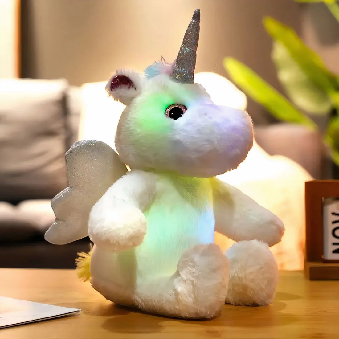 Veilleuse licorne en peluche féérique – Image 4