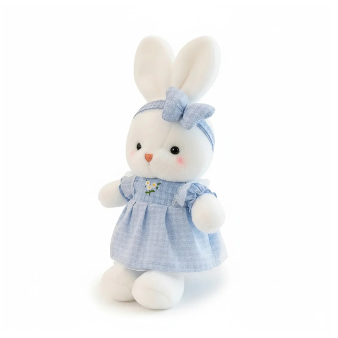 Adorable lapin en peluche avec robe à fleurs – Image 7