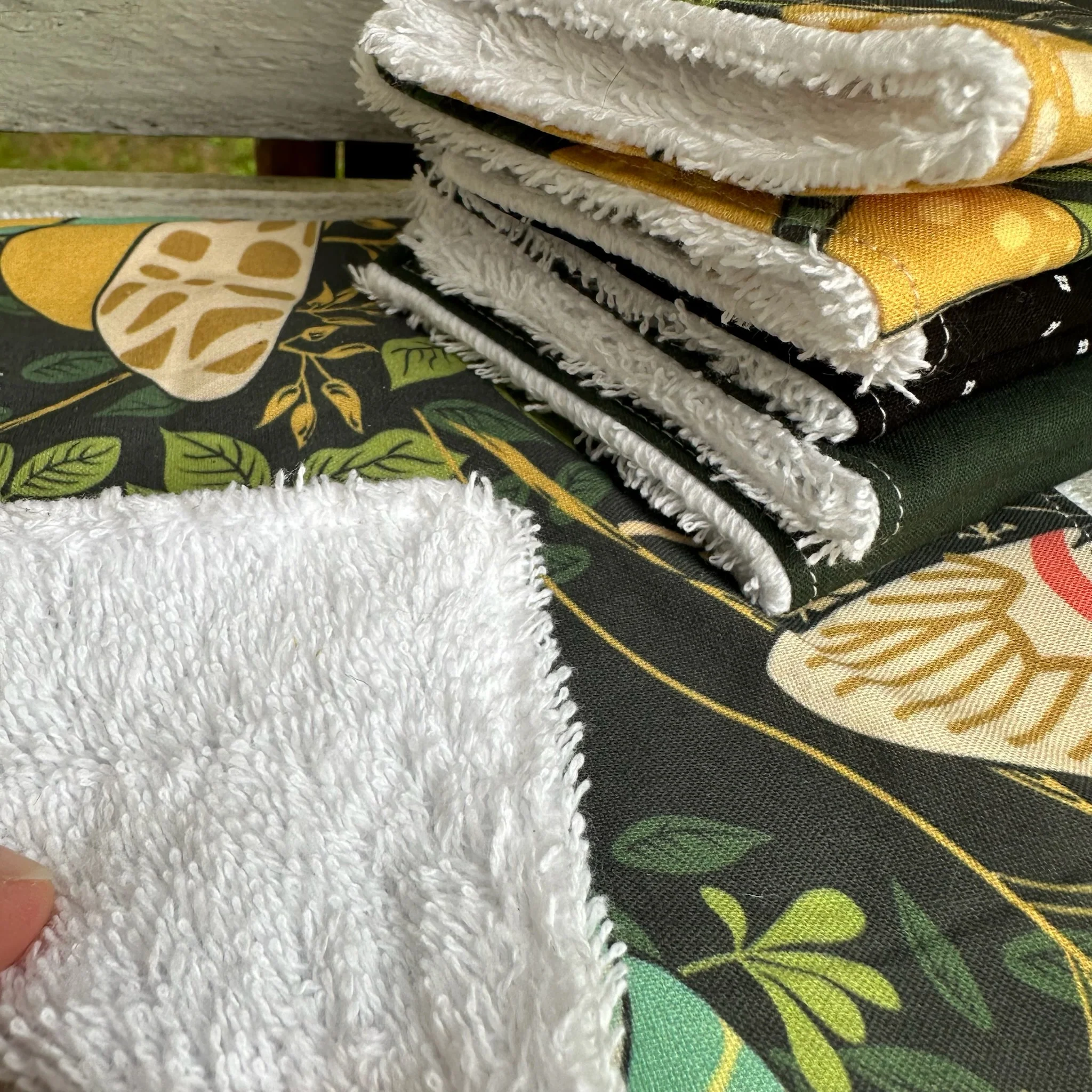 Débarbouillettes, lingette, taille 8x8'' vient en ensemble de 4 – Image 8