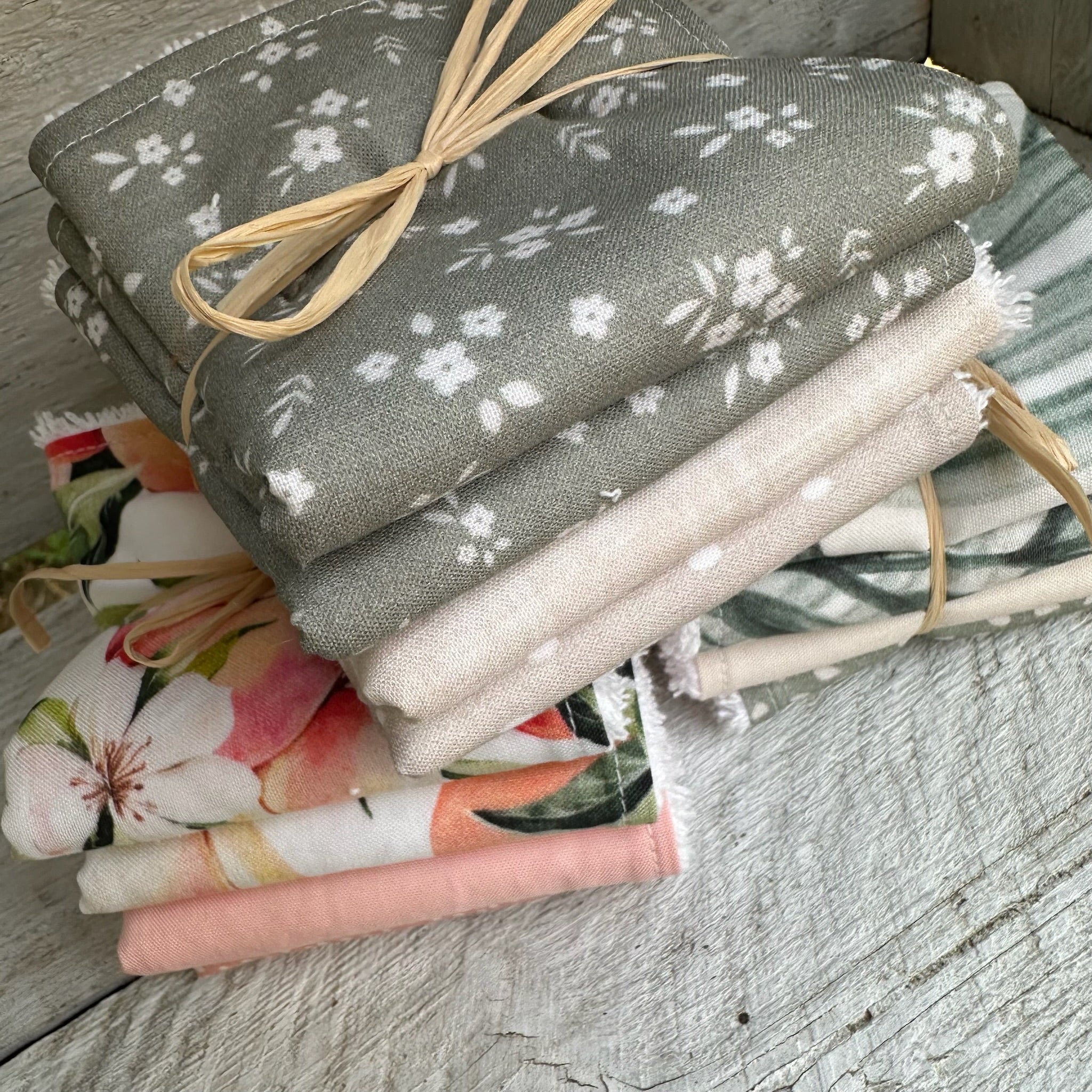 Débarbouillettes, lingette, taille 8x8'' vient en ensemble de 4 – Image 4