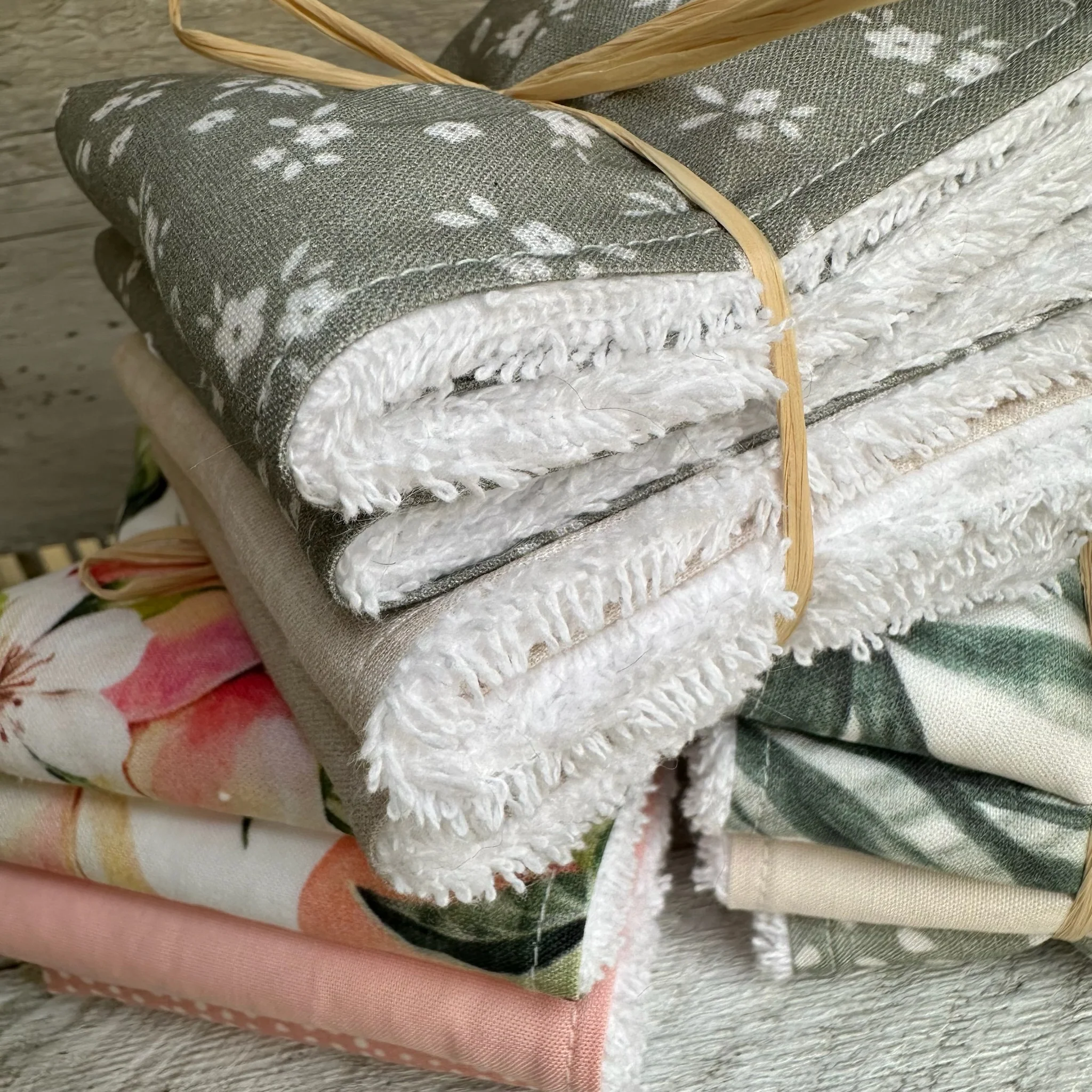 Débarbouillettes, lingette, taille 8x8'' vient en ensemble de 4 – Image 6